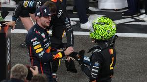 Max Verstappen felicita al campeón Lando Norris