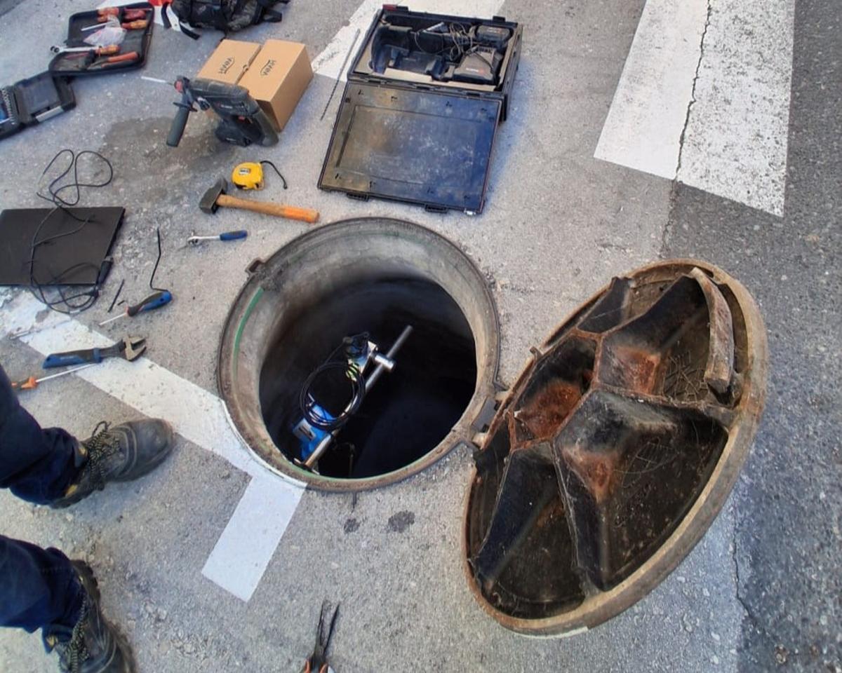 La instalación de los sensores