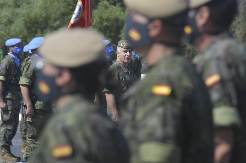 Despedida a militares que parten a Beirut en misión de Paz