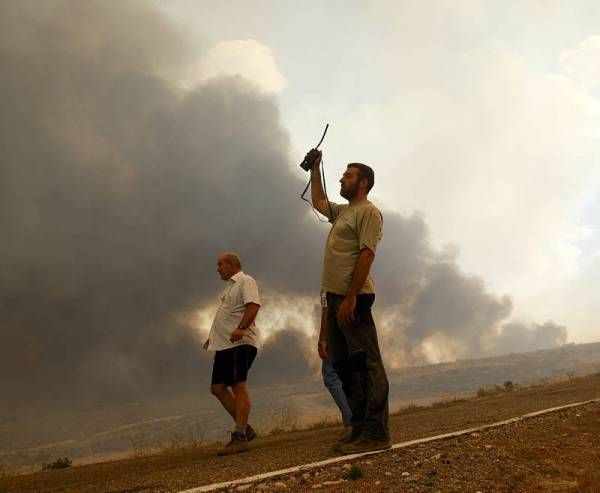 Fotogalería del incendio en Trasobares