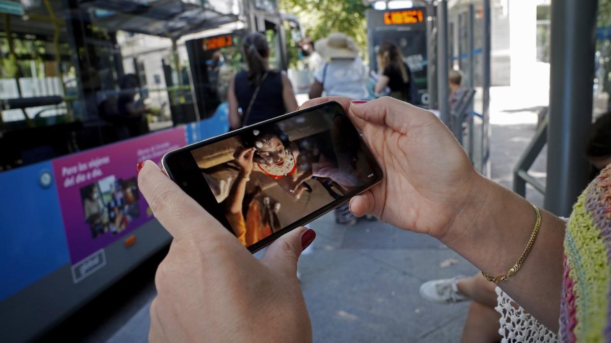 Música en el bus.