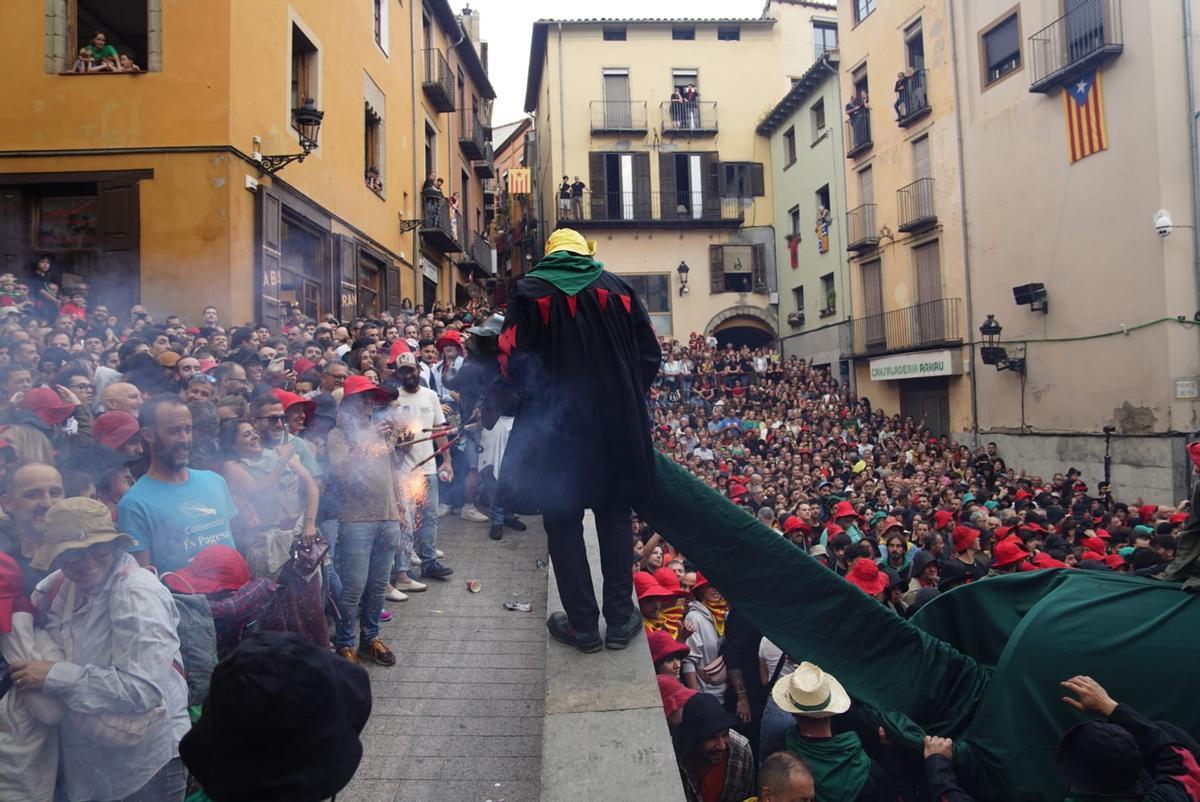 El Passacarrers de Patum d'aquest dissabte al vespre, en imatges