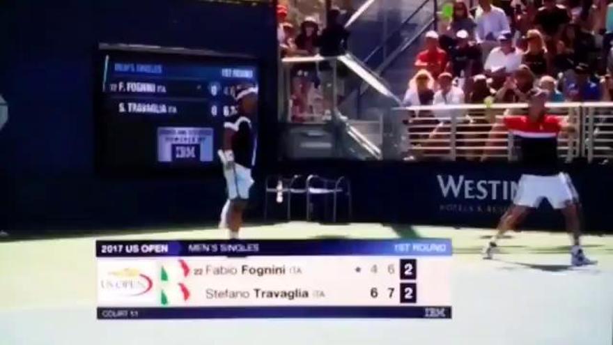 El grave insulto machista de Fognini a una jueza en el US Open