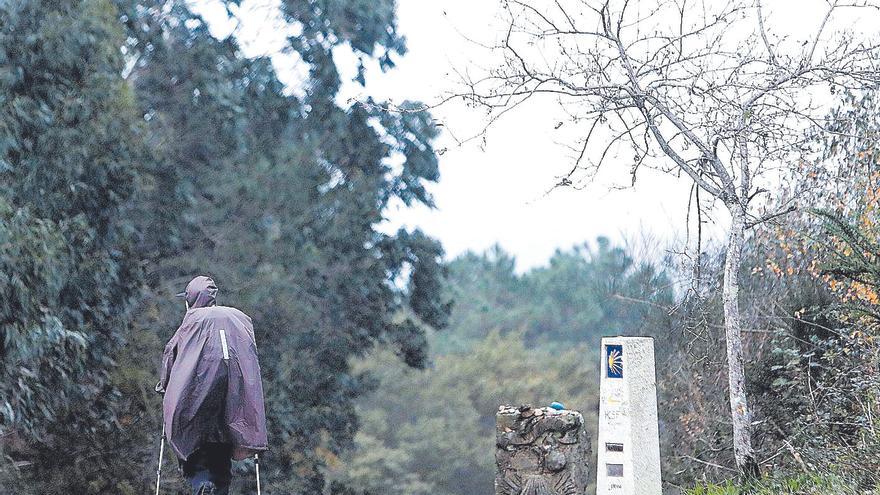 El éxito del Camino no resiste a la lluvia y la cifra de peregrinos cae un 10 % en noviembre