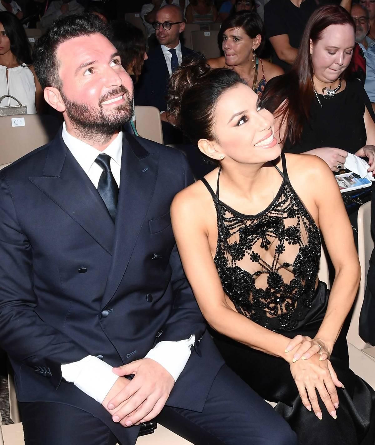 Andrea Iervolino y Eva Longoria en el Festival de Taormina
