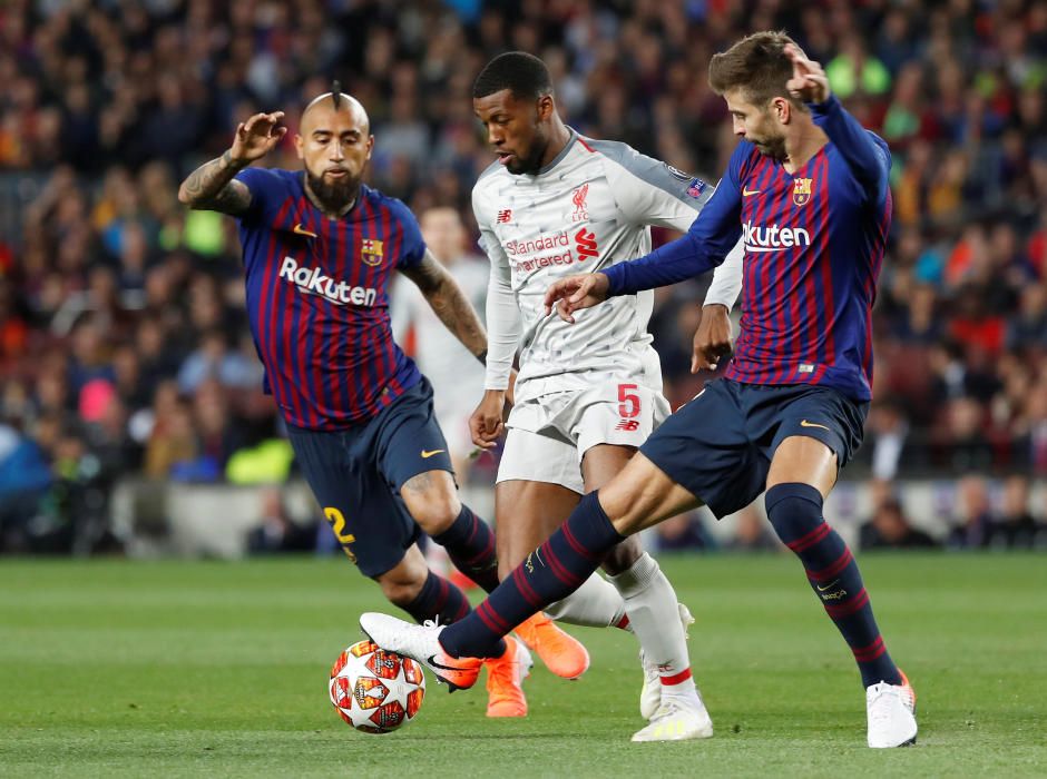 El Barça - Liverpool, en fotos