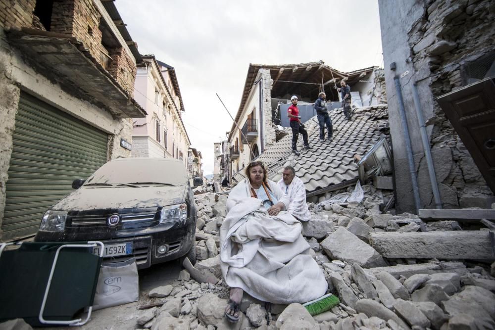 Amatrice, un poble reduït a runa