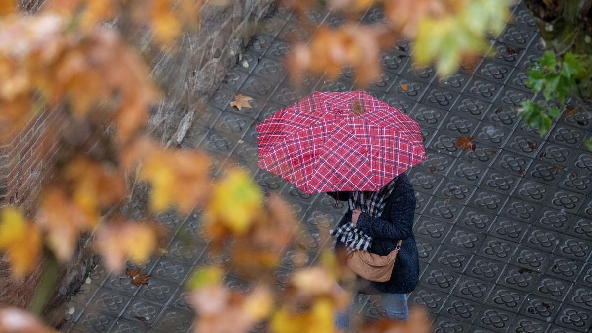 Lluvia en Barcelona.