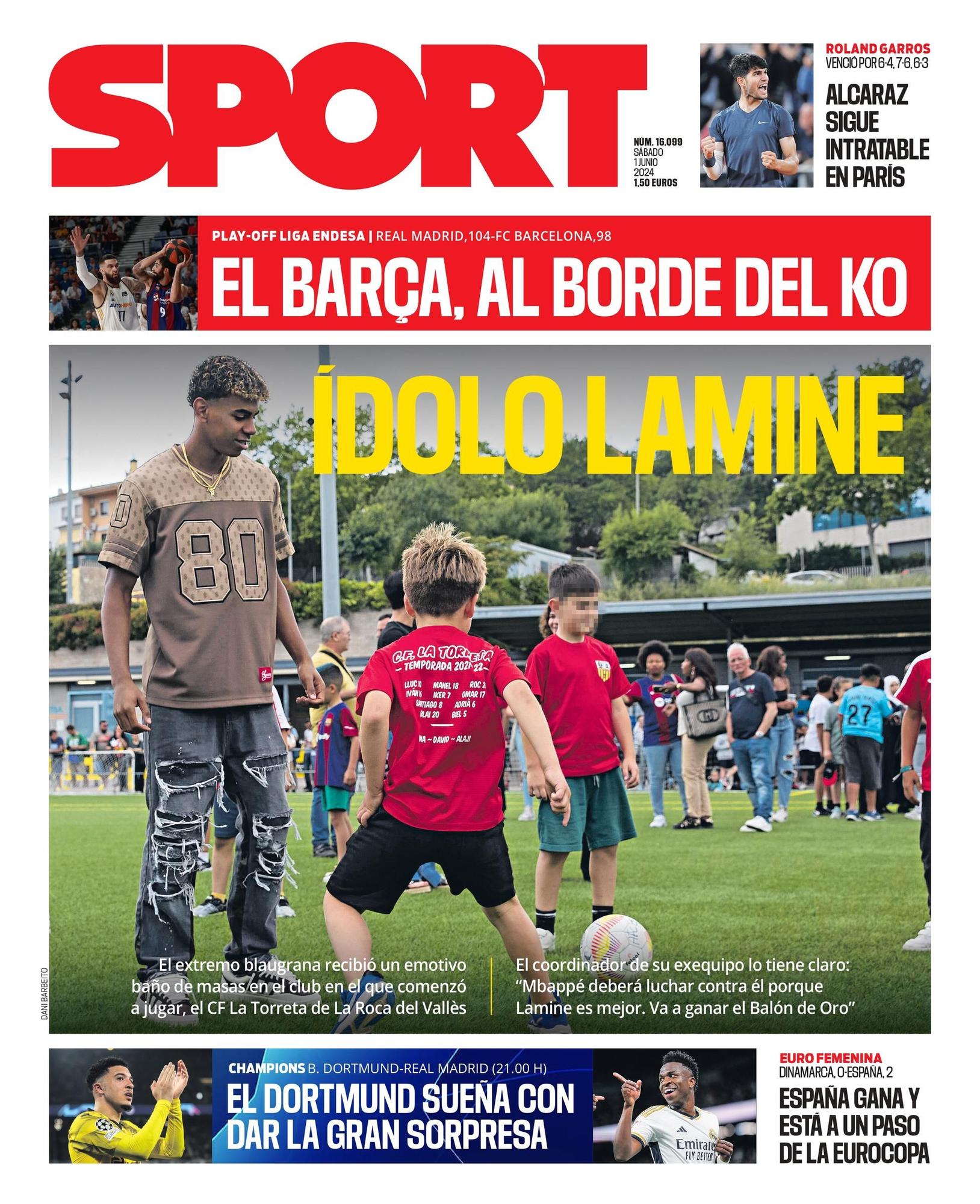 La portada de SPORT de hoy