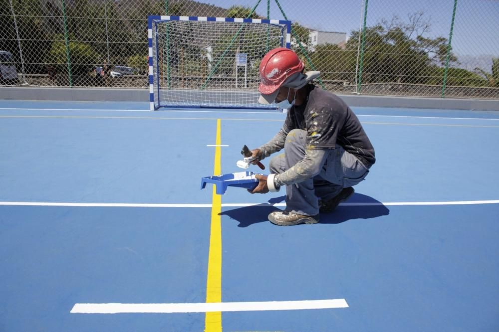 Obras de mejora en las canchas