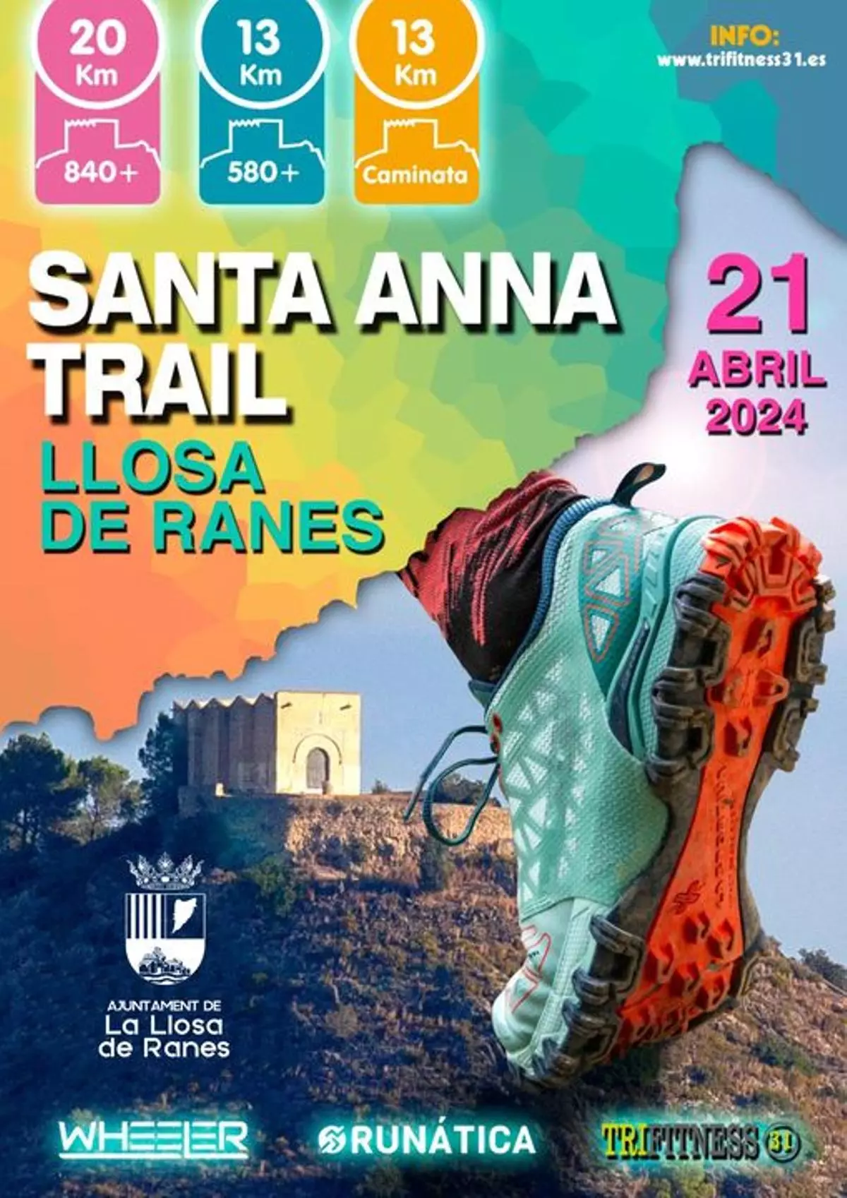 La Llosa de Ranes celebra el Santa Anna Trail con tres modalidades de carrera