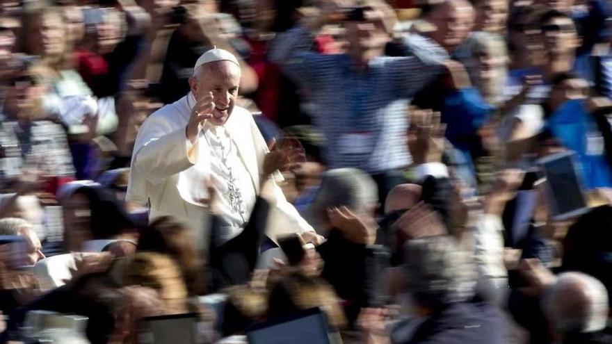 El papa Francisco, ayer, en el Vaticano.