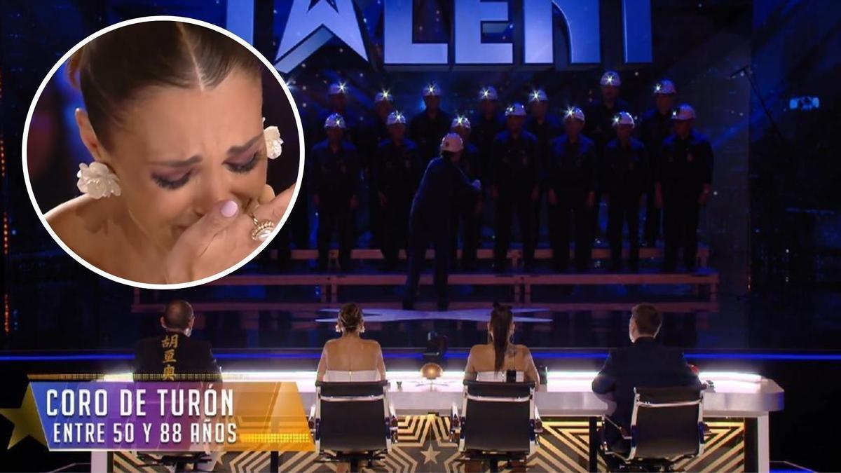 Paula Echevarría se rompe a llorar en pleno directo de "Got Talent": "Cuando vi los cascos con la luz..."