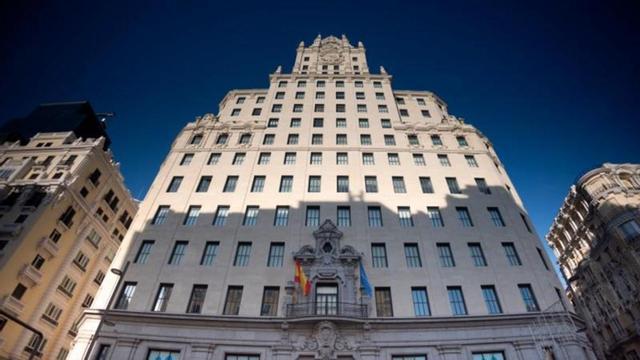 La histórica sede de Telefónica en la Gran Vía de Madrid.