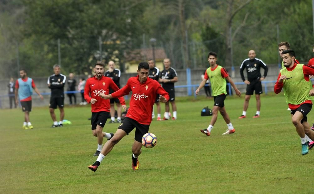 Entrenamiento del Sporting en Blimea