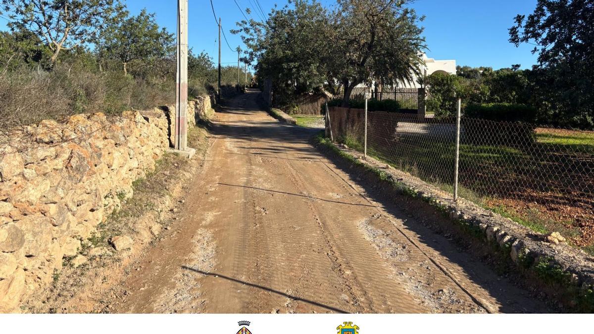 Camino rural en Sant Antoni.