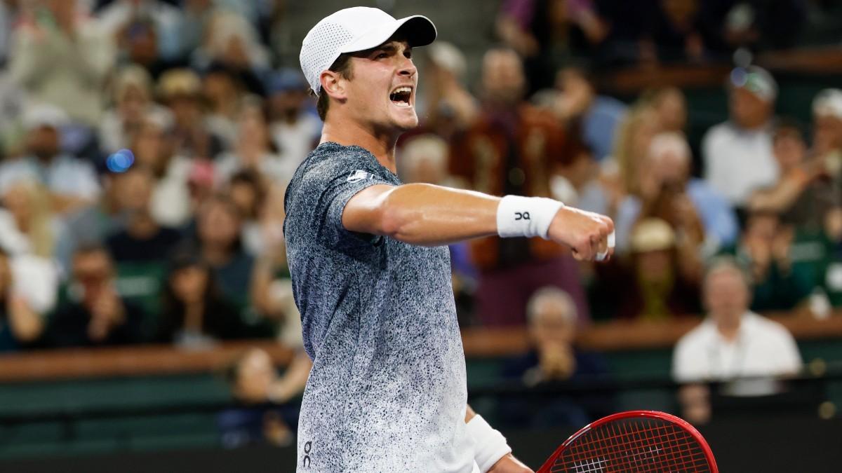 Joao Fonseca, celebrando un punto