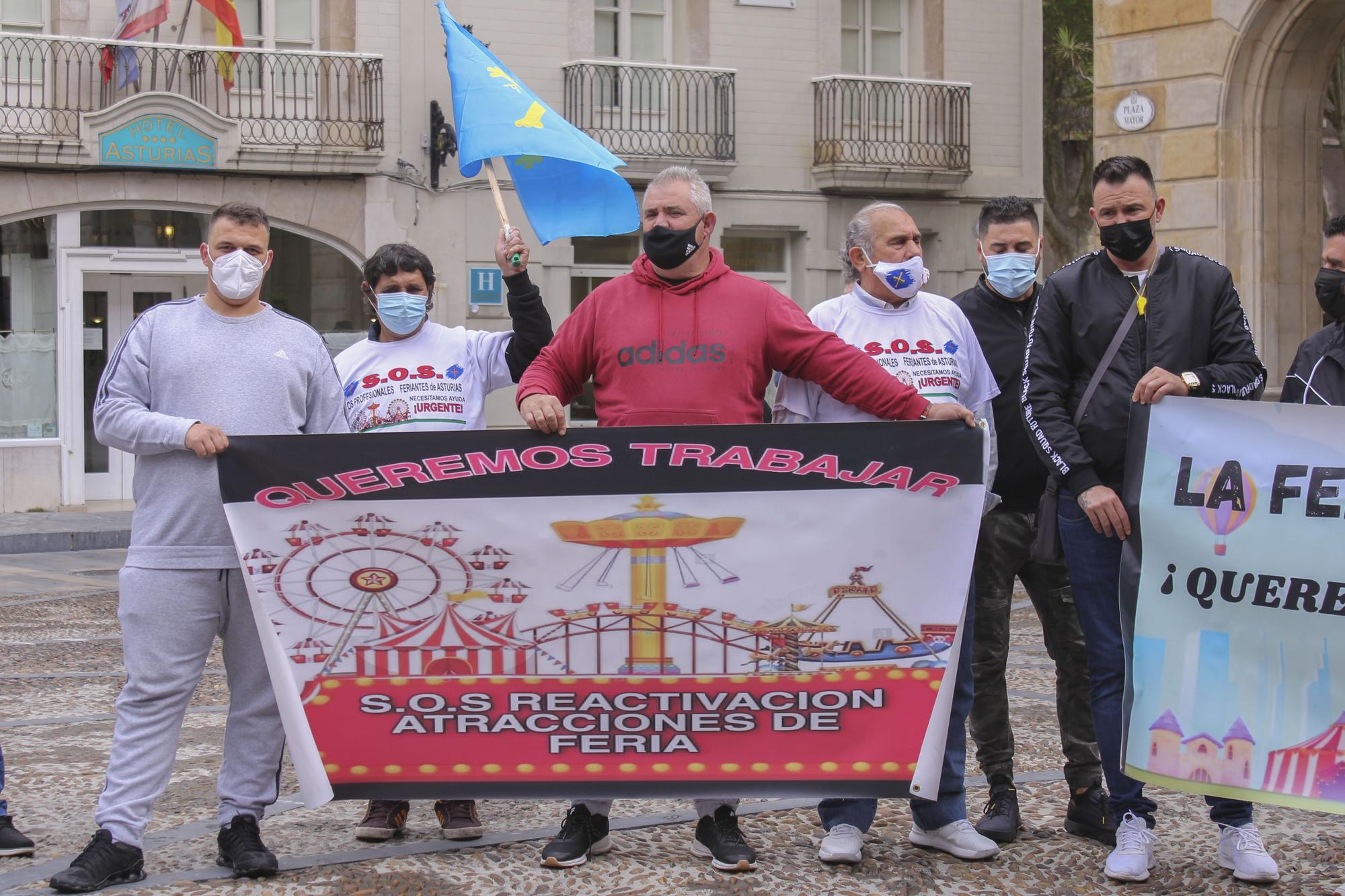 Los feriantes vuelven a movilizarse en Gijón