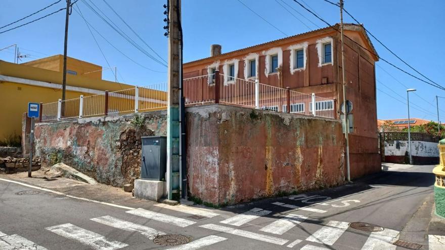 El edificio que albergaba la escuela infantil de Garimba, en La Laguna.