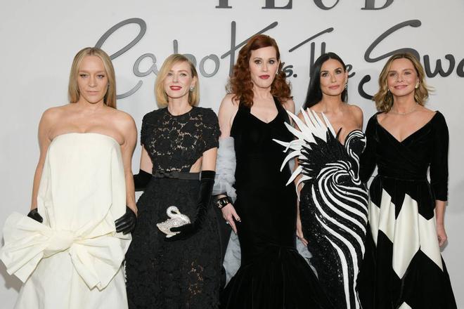 Chloe Sevigny, Naomi Watts, Molly Ringwald, Demi Moore y Calista Flockhart en el estreno de 'Feud: Capote VS. The Swans'