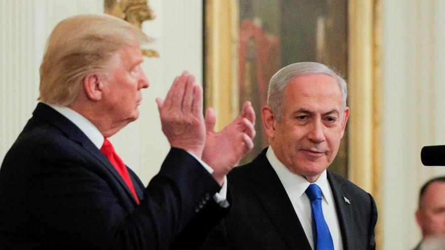 Donald Trump y Benjamin Netanyahu.