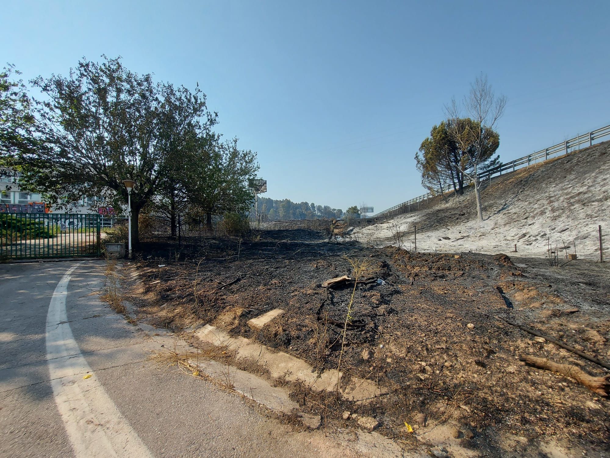 El foc a tocar de l'hotel Alfa