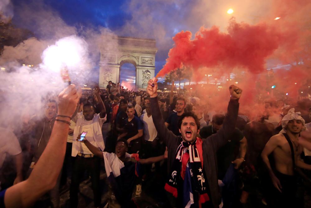 Celebraciones por el pase de Francia a la final