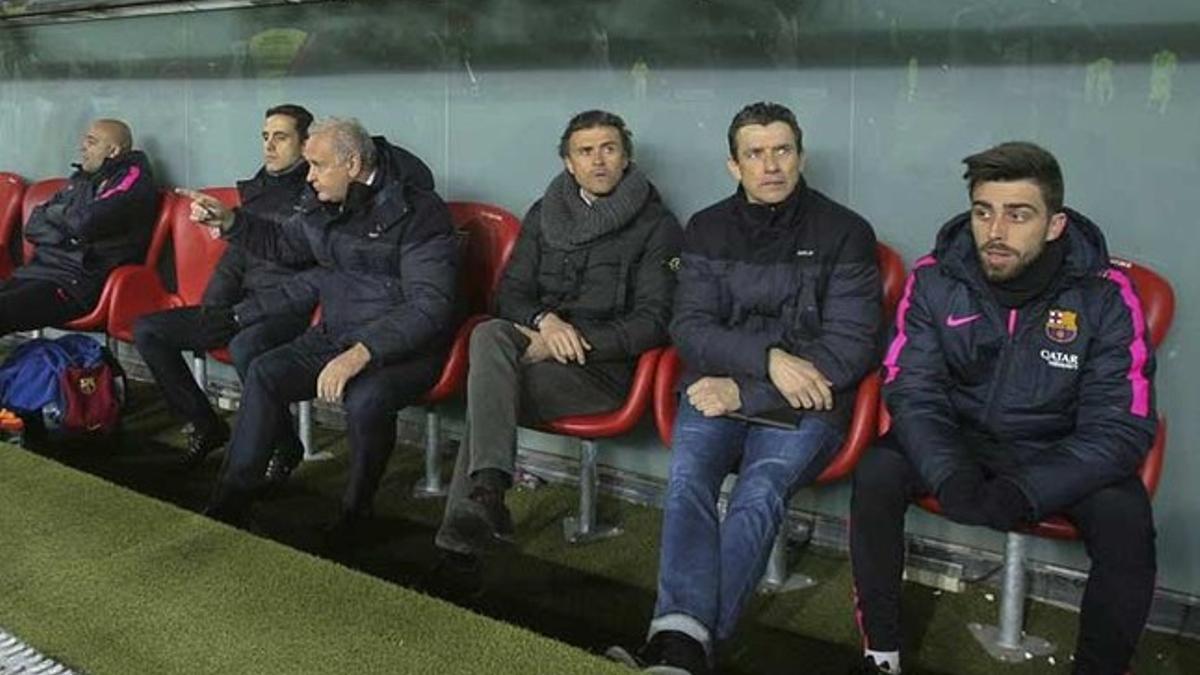 Luis Enrique, al frente del cuerpo técnico del Barça