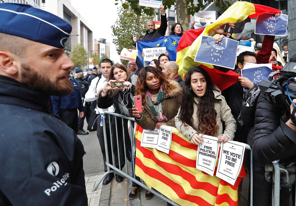 Compareixença de Carles Puigdemont a Brussel·les