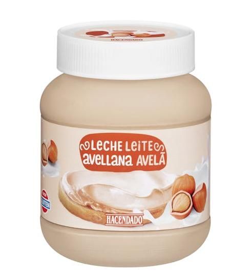 Crema de leche y avellana de hacendado