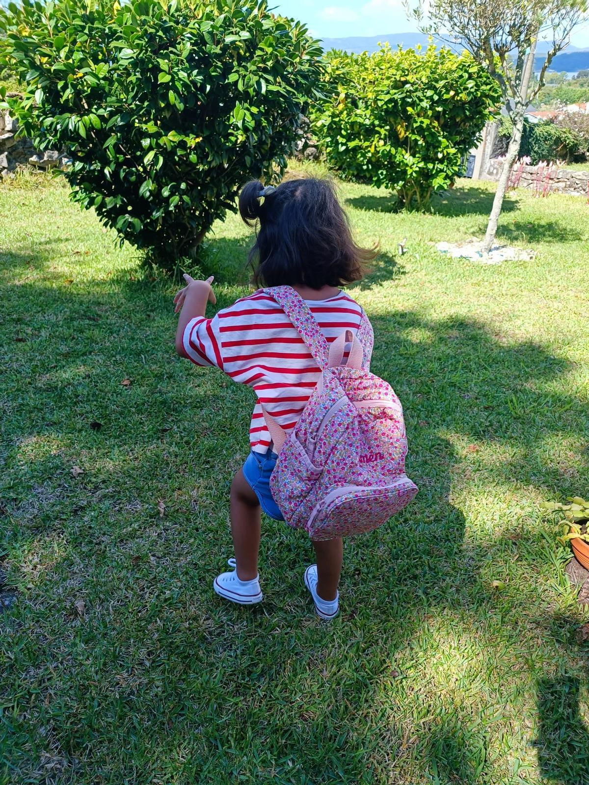 Carmen, rodeada de naturaleza, una de las cosas que más le gustan