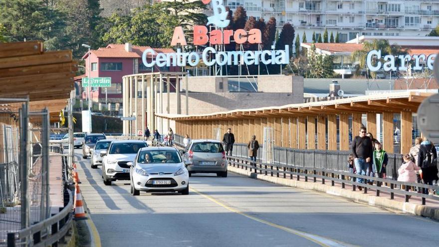 Puente de A Barca en Pontevedra, que actualmente se encuentra en obras.