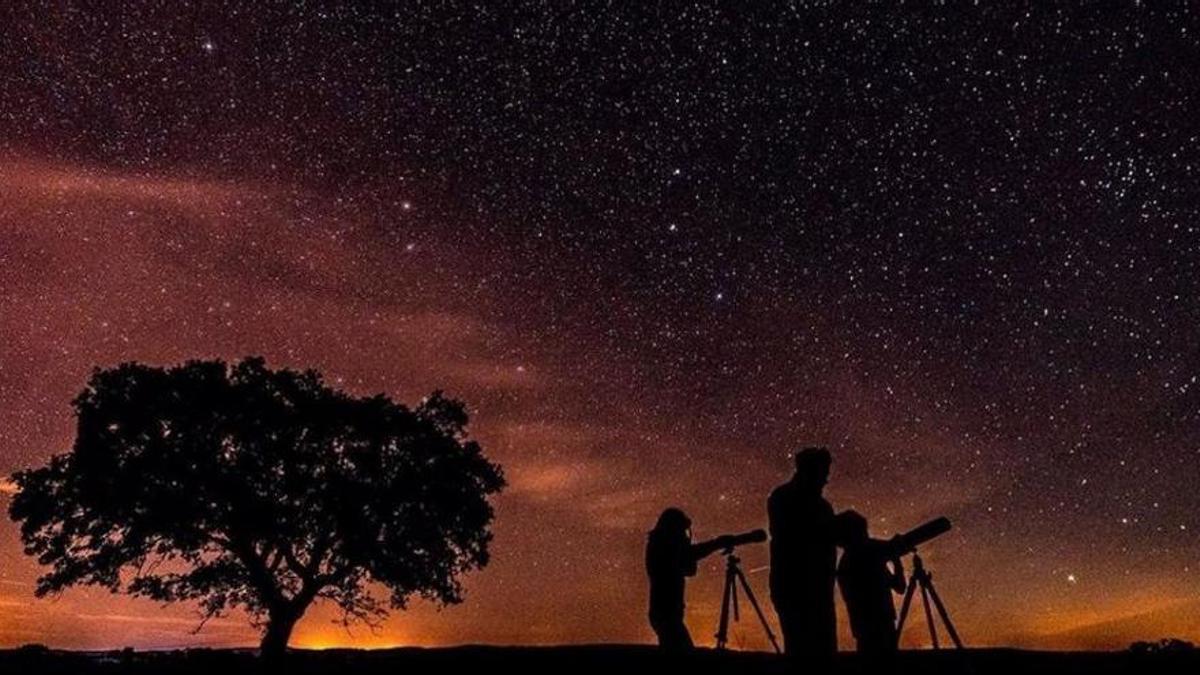 El cielo estrellado de Extremadura.