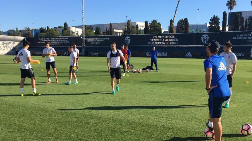 Entrenamiento de hoy del Valencia CF.