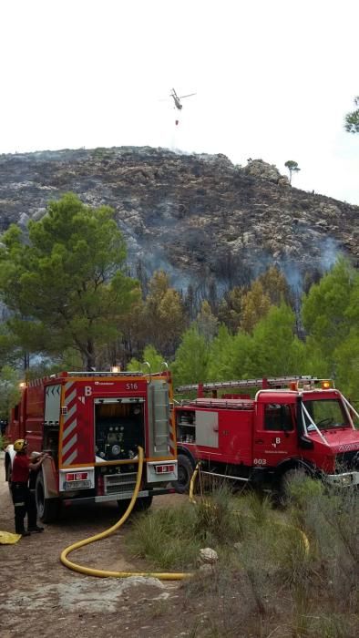 Incendio forestal en Sant Elm