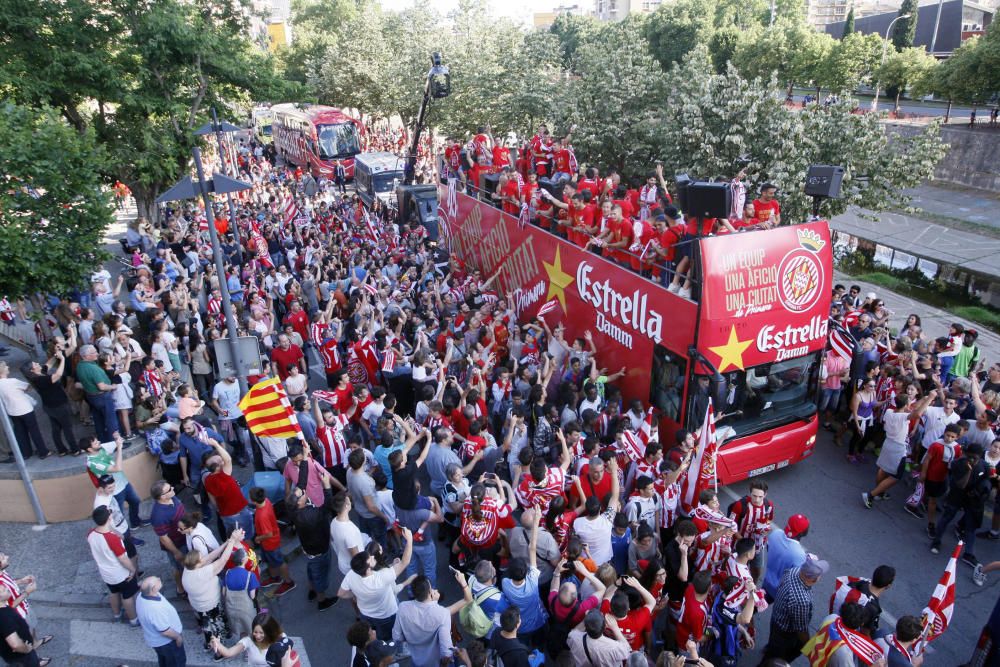 Rua de celebració de l'ascens del Girona