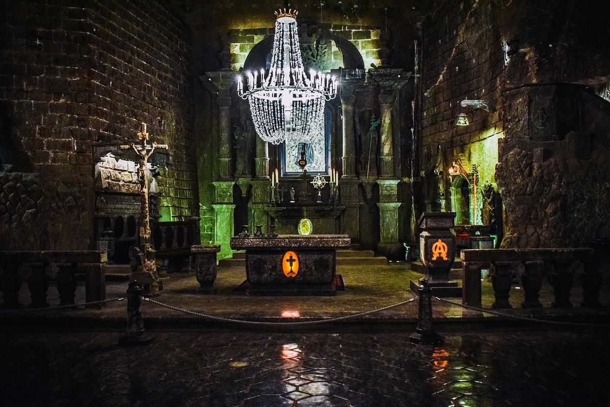 Minas de sal de Wieliczka, cerca de Cracovia.