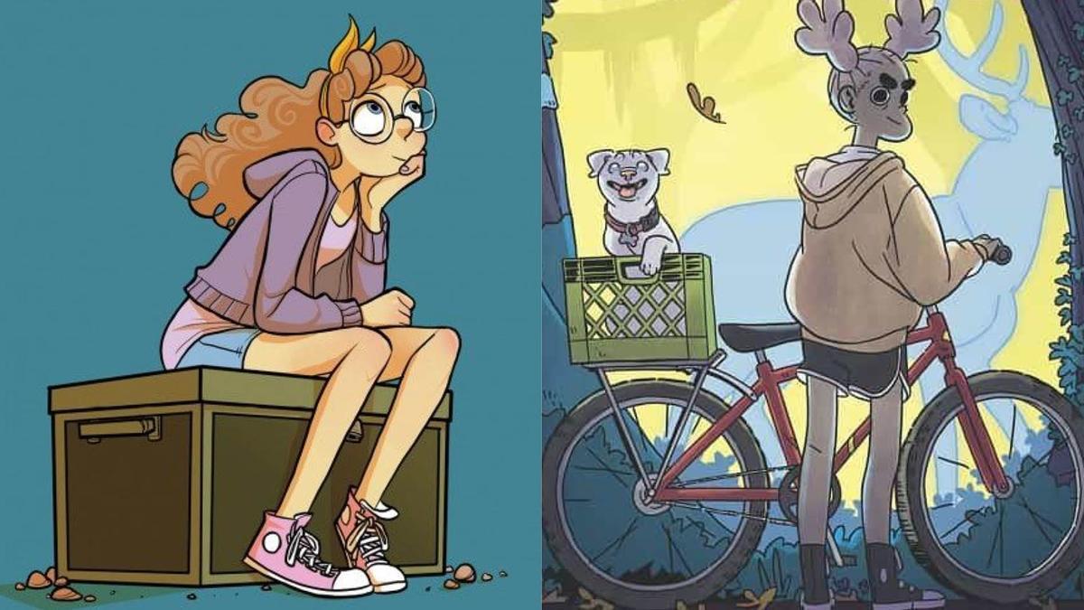 Fragmentos de una portada de ’Giant days’ (izq.) y de la de ’Snapdragon’. Fragmentos de una portada de ’Giant days’ (izq.) y de la de ’Snapdragon’.