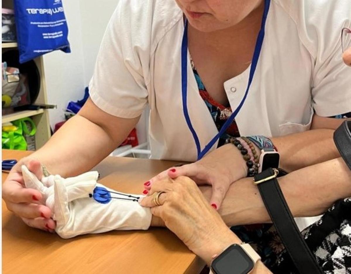 Una actividad de terapia ocupacional.