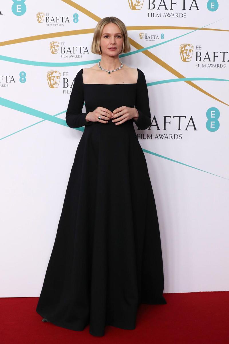 Carey Mulligan en la alfombra roja de los BAFTA