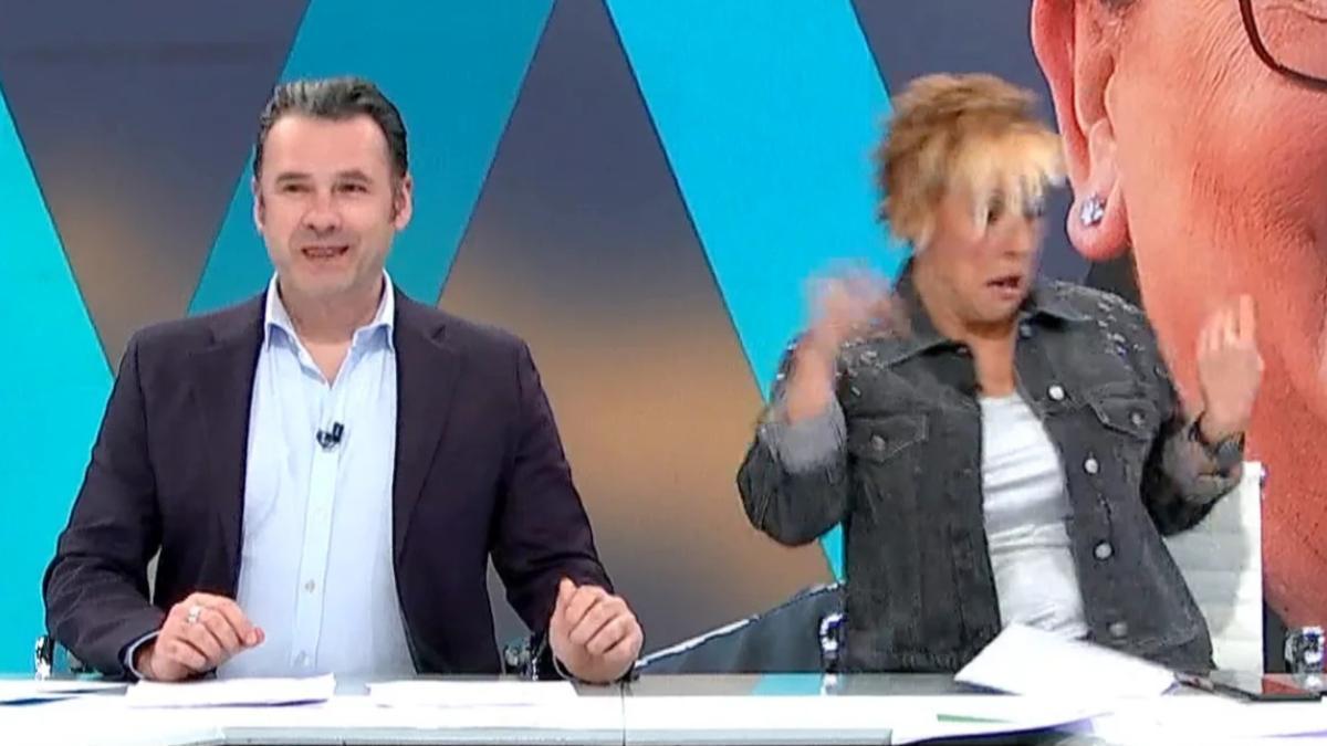 Cristina Pardo e Iñaki López en 'Más Vale Tarde'.