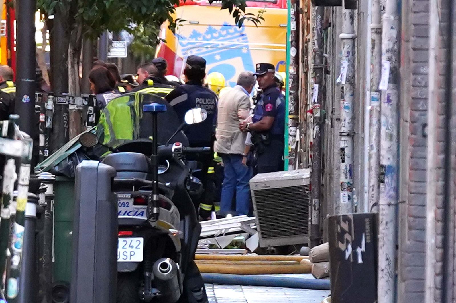 Explosión de gas en una vivienda del centro de Madrid