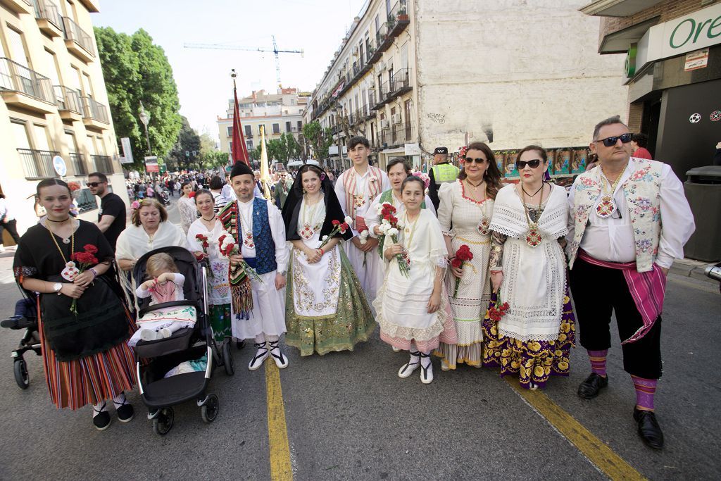Ofrenda de flores a la Virgen de la Fuensanta en Murcia