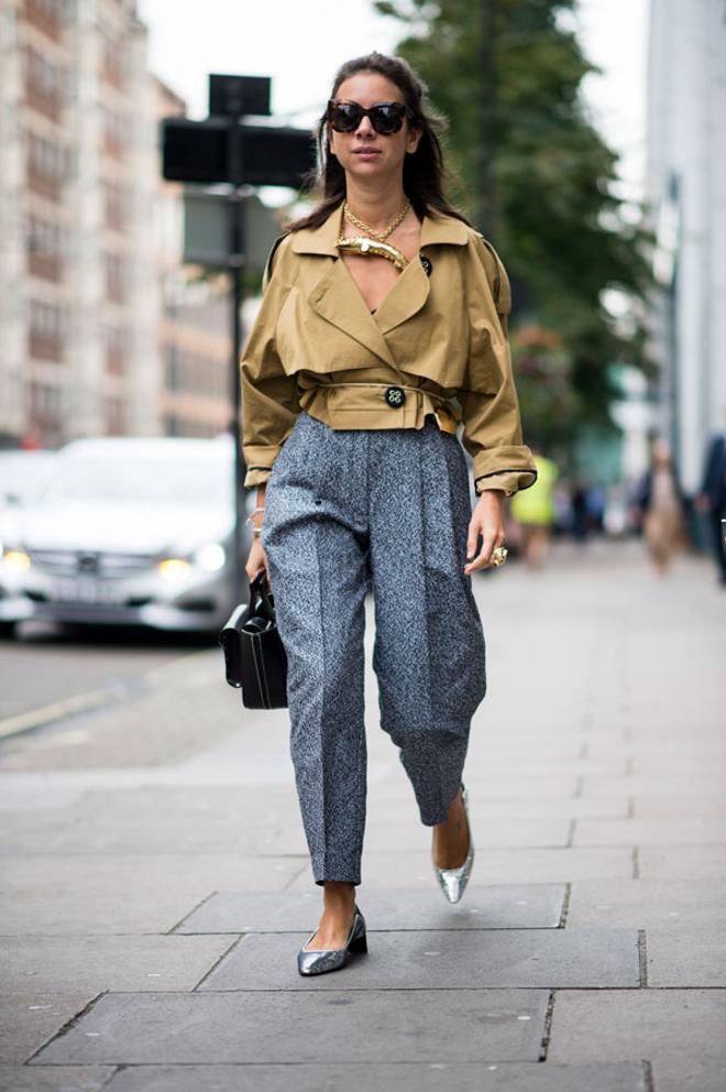 Top caqui más gris