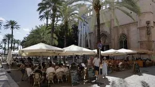 El Ayuntamiento de Palma autoriza más terrazas en la plaza Drassanes, Banc de s'Oli y la Llotja