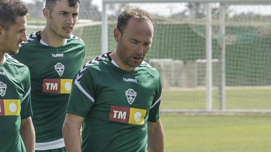 Nino, durante un entrenamiento de pretemporada