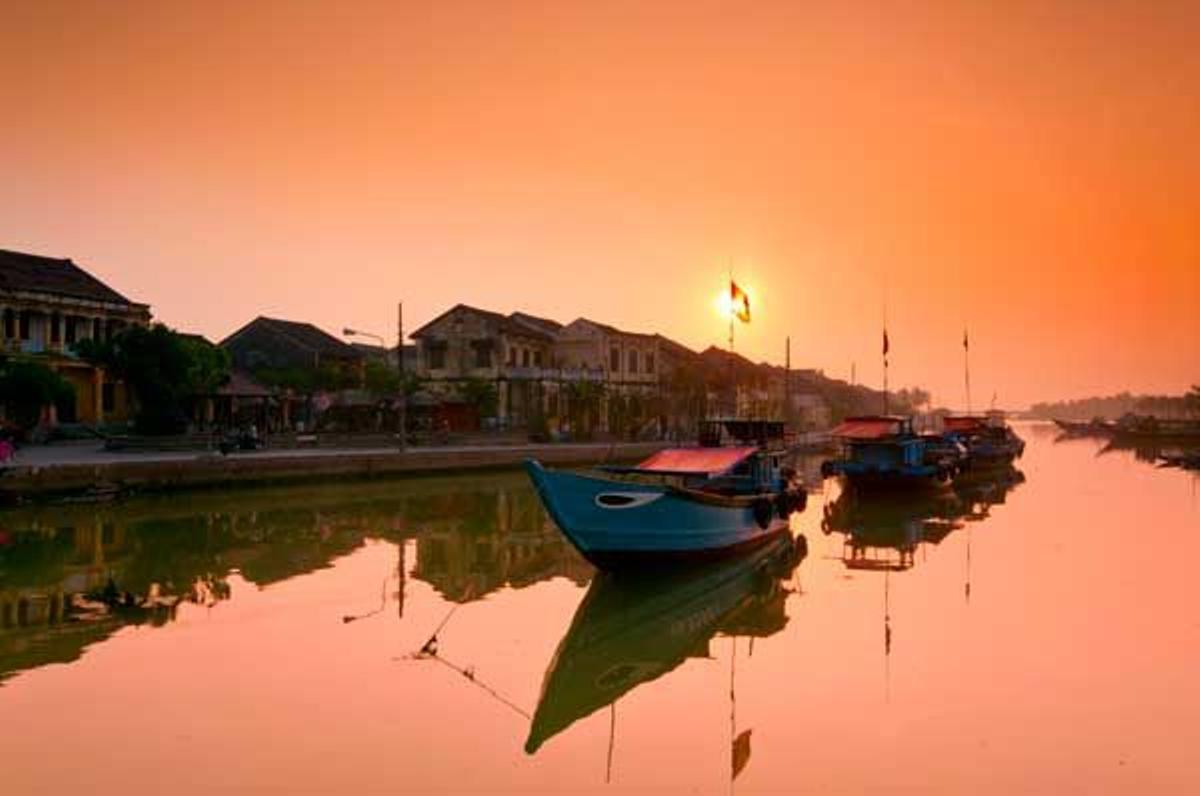 La pequeña ciudad costera vietnamita de Hoi An es perfecta para ver amanecer.