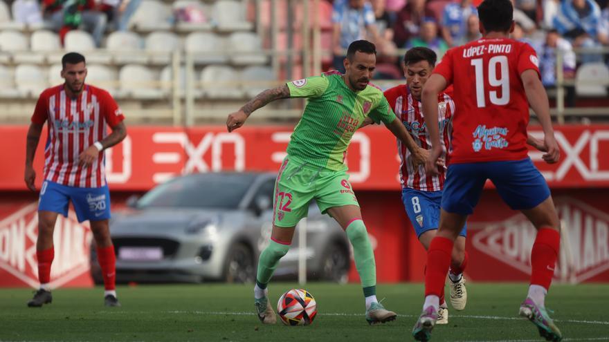 Manu Molina, en el partido con el Algeciras.