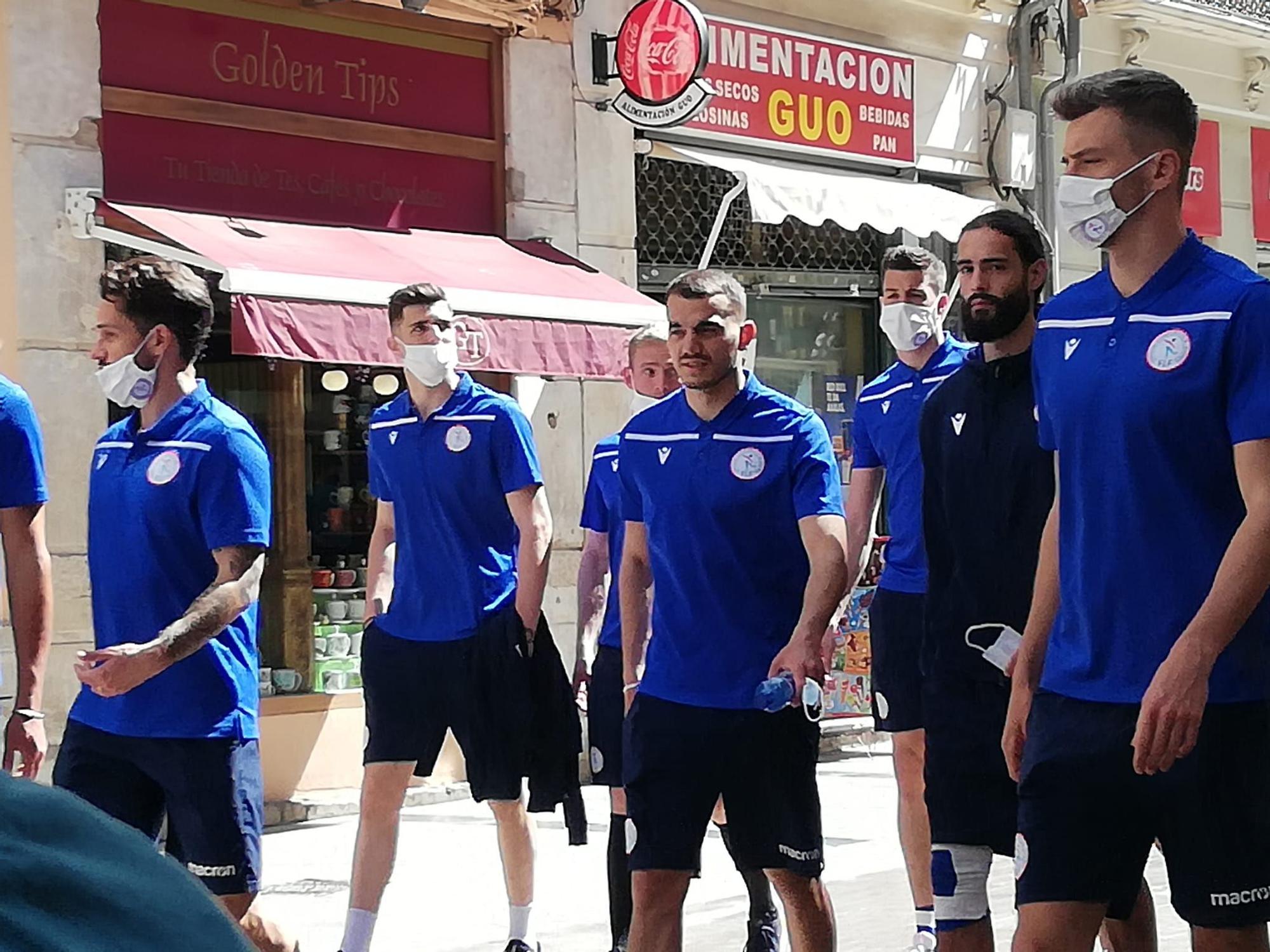 La selección de Luxemburgo, de paseo por el Centro de Málaga