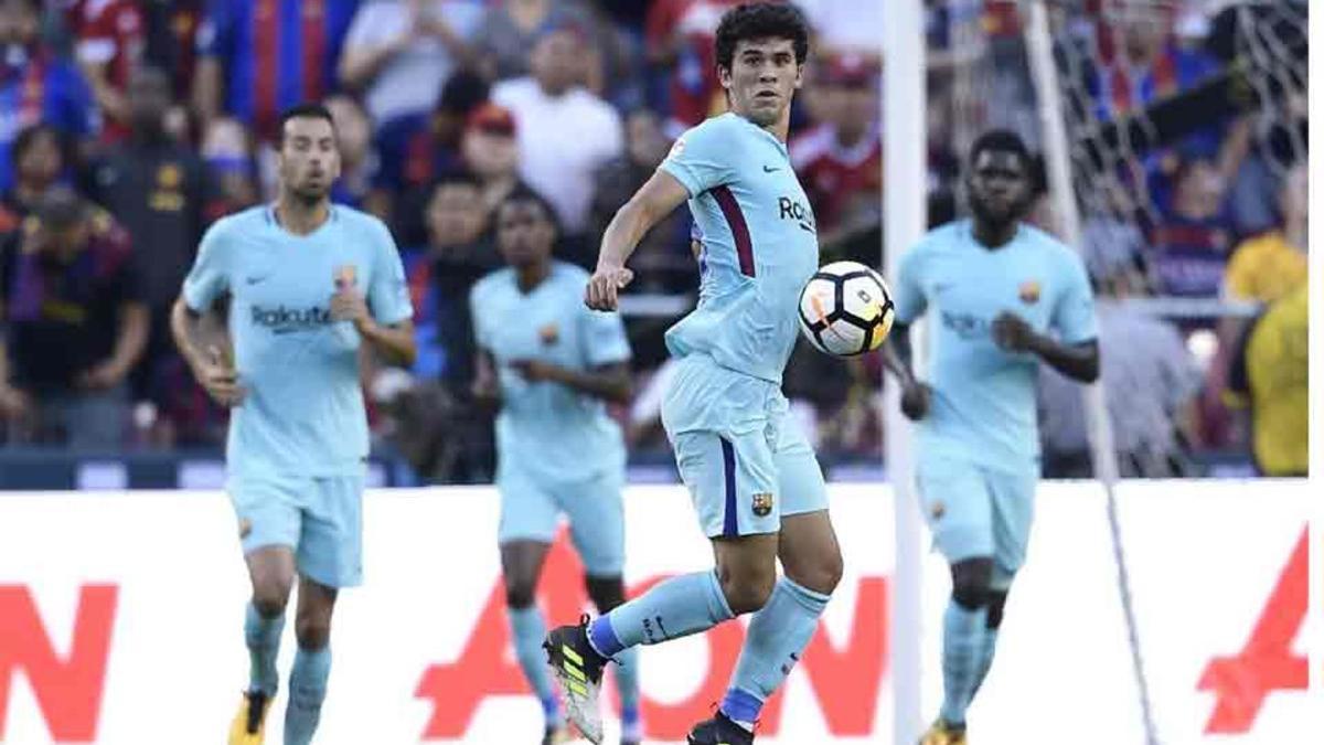 Aleñá jugó ante el Manchester United